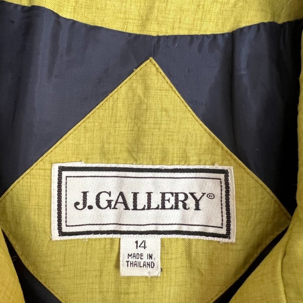VINTAGE  J. GALLERY  TRENCH COAT  NEW - Picture 5 of 11